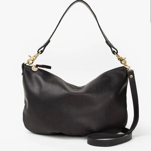 $435 MRSP | Clare V - Moyen Messenger Bag | Black